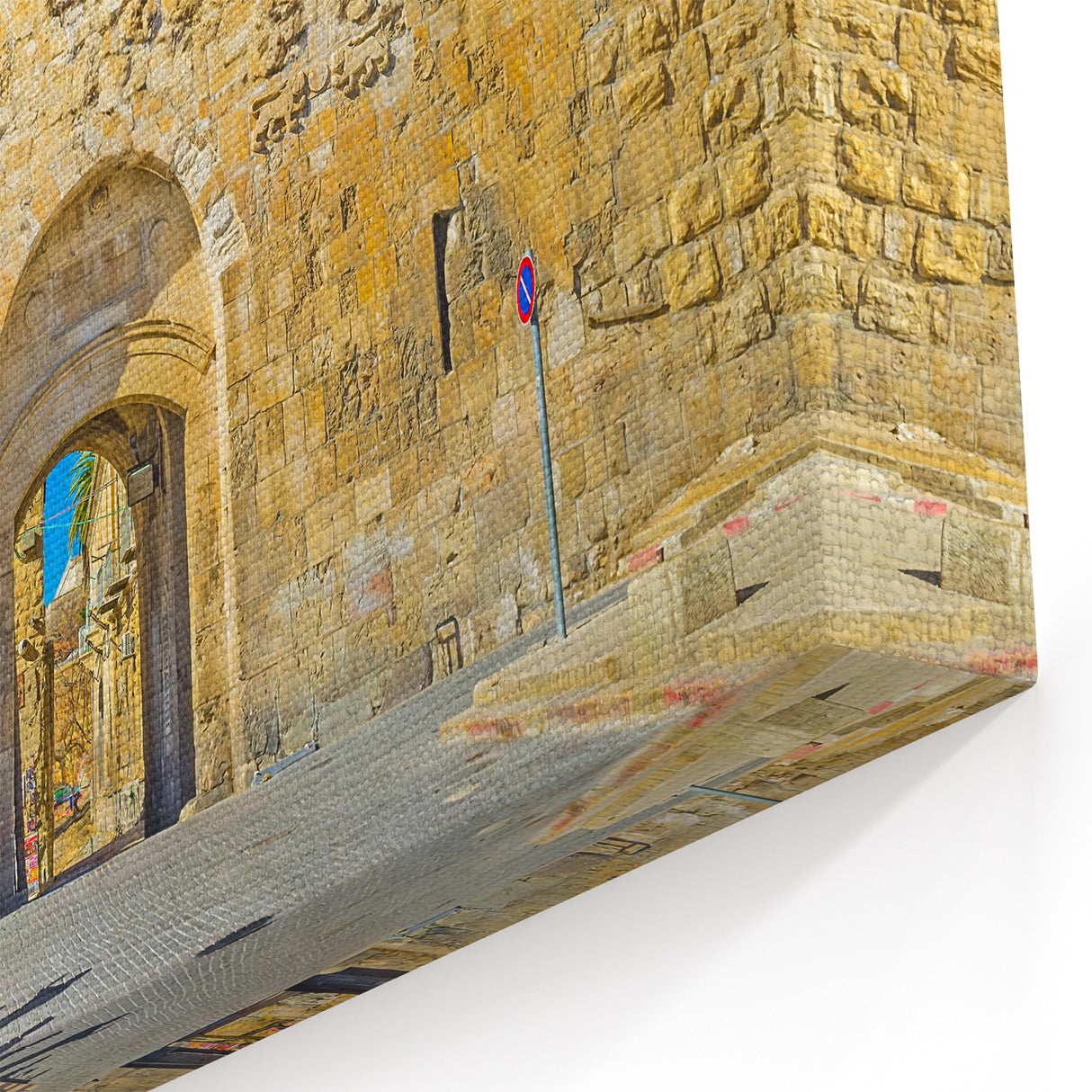 Jerusalem Skyline Print - Historic City Gate Architecture Wall Art