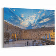Jerusalem Cityscape Canvas - Western Wall with Sunrise Sky Photography