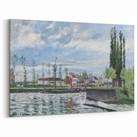 Camille Pissarro Art - Tranquil French River Scene Impressionist Print