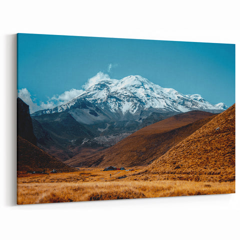 Ecuador Photography Prints - Snow-Capped Chimborazo Mountain Art