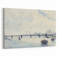 Camille Pissarro Art - Impressionist River and Cityscape Wall Print