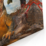 Galapagos Iguana Wildlife Art - Framed Scenic Print & Canvas Photography