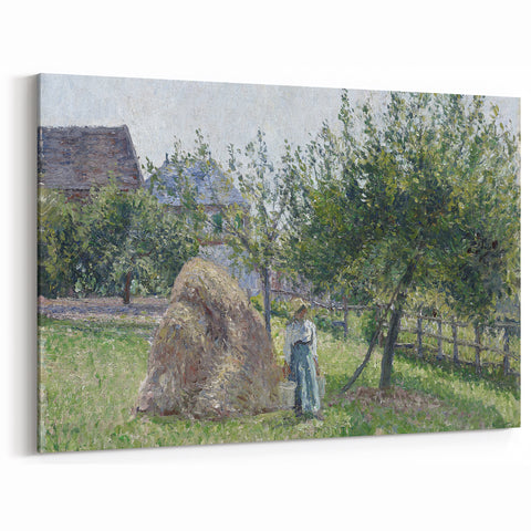 Camille Pissarro Art - Rustic French Farm Scene Impressionist Wall Print
