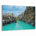 Galapagos Turquoise Waters - Framed Scenic Cliffside Art & Canvas Print