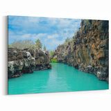 Galapagos Turquoise Waters - Framed Scenic Cliffside Art & Canvas Print