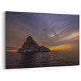 Galapagos Sunset Rock Formation - Framed Scenic Photography Art & Canvas Print