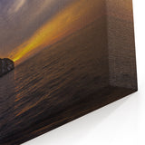 Galapagos Sunset Rock Formation - Framed Scenic Photography Art & Canvas Print