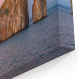 Galapagos Rock Formation at Sunset - Framed Scenic Photography Art & Canvas Print