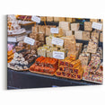 Jerusalem Skyline Print - Turkish Delight Display in Local Market Scene
