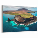 Galapagos Scenic Prints - Aerial Island View Ecuador Landscape Art