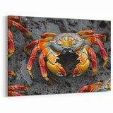 Galapagos Wildlife Prints - Vibrant Crab Ecuador Nature Photography