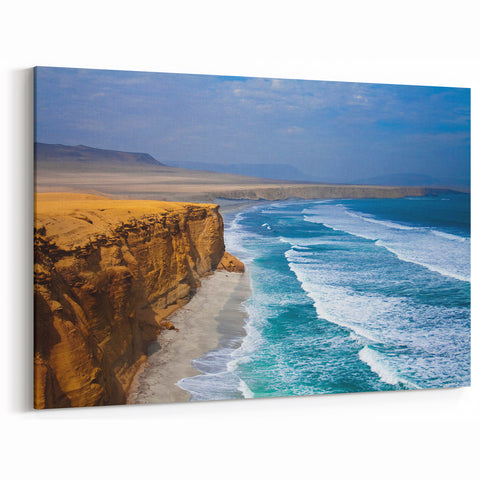 Peruvian Landscape Prints - Paracas Coastal View South American Decor