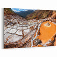Sacred Valley Art - Peruvian Landscape Print Maras Salt Mines Wall Decor