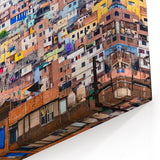 Peruvian Urban Landscape Multicolor Wall Art - Cusco Cityscape Canvas