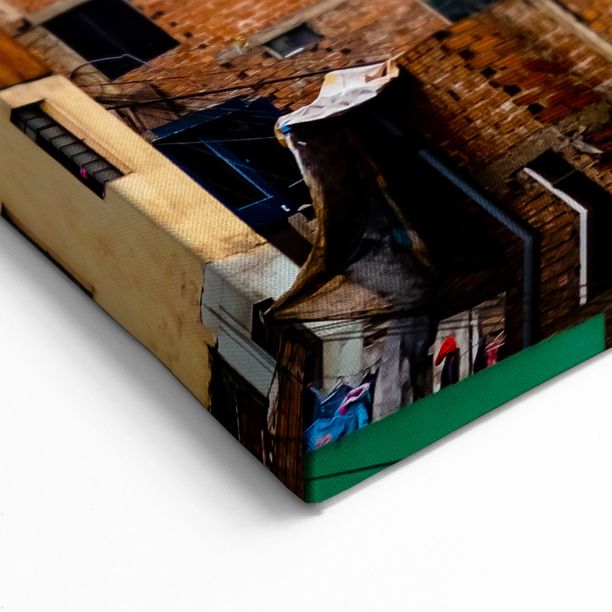 Peruvian Urban Landscape Multicolor Wall Art - Cusco Cityscape Canvas