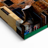 Peruvian Urban Landscape Multicolor Wall Art - Cusco Cityscape Canvas