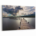 Cumbria Landscape Art – Dramatic Pier Scene in Lake District Photography