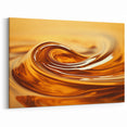 Natural Elements Wall Art | Flowing Amber Abstract Nature Closeup Canvas Print