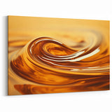 Natural Elements Wall Art | Flowing Amber Abstract Nature Closeup Canvas Print