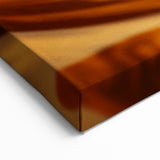 Natural Elements Wall Art | Flowing Amber Abstract Nature Closeup Canvas Print