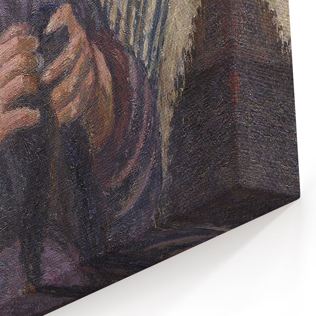 Camille Pissarro Art - Girl Knitting Impressionist Portrait Wall Print