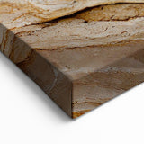Natural Elements Wall Art | Layered Rock Formation Closeup Canvas Print