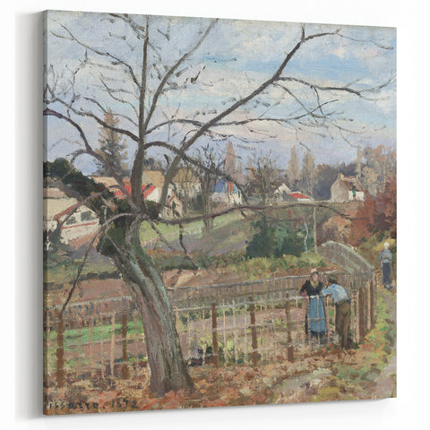 Camille Pissarro Art - Countryside Garden Scene Impressionist Wall Print