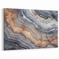 Natural Elements Wall Art | Earthy Layered Stone Closeup Canvas Print