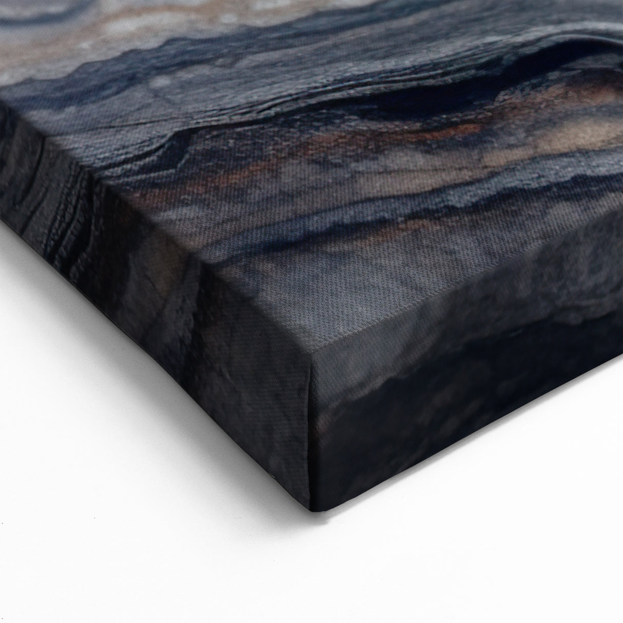 Natural Elements Wall Art | Earthy Layered Stone Closeup Canvas Print