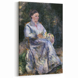 Camille Pissarro Art - Impressionist Portrait on Canvas | Pissarro Wall Art