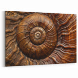 Natural Elements Wall Art – Nature Closeups Spiral Shell Canvas Print