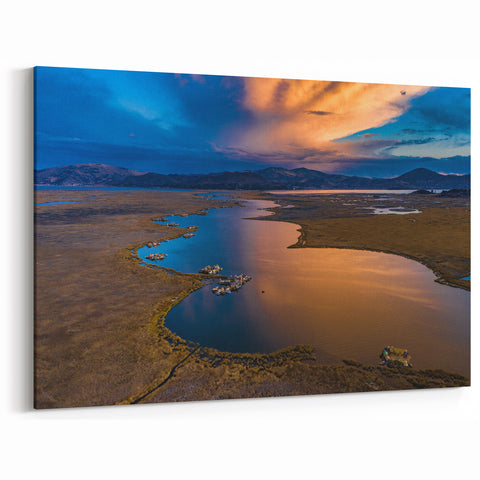 Sunset Over Andean Mountains Wall Art - Peru Scenery