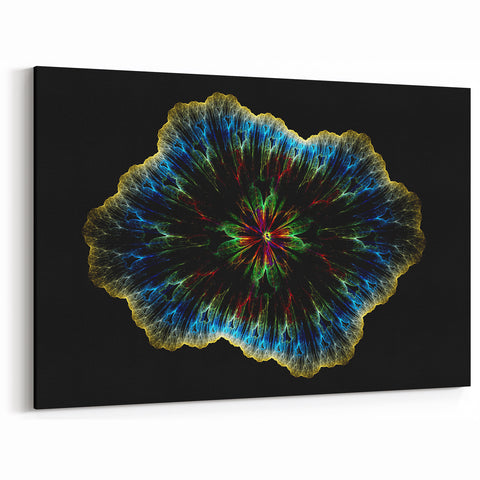 Natural Elements Wall Art – Abstract Floral Energy Canvas Print