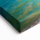 Coastal Cliffs and Red Sand Beach Art Print - Peru