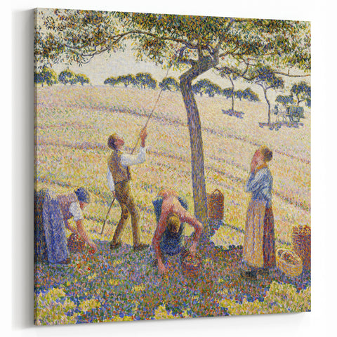 Camille Pissarro Art - Apple Harvest Scene | Pissarro Impressionist Art