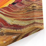 Rainbow Mountain Sunset Trek Art - Vivid Peru Print