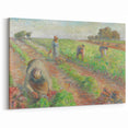 Camille Pissarro Art - Farmers in the Field | Pissarro Impressionist Art