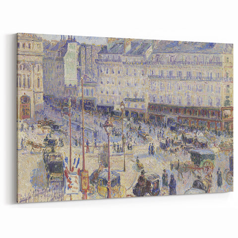 Camille Pissarro Art - Bustling Parisian Street Scene | Pissarro Wall Art