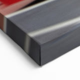 London Street Art Canvas - Red Bus in Motion London Photography Art