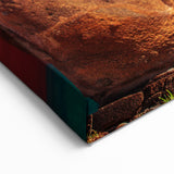 Rapa Nui Canvas Art - Moai Sculpture Prints with Sunset Glow