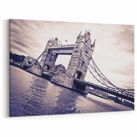 London Landmark Posters - Tower Bridge Vintage Tone London Themed Art