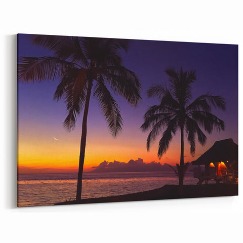 Fiji Sunset Serenade - Exotic Fiji Wall Decor