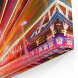 London Skyline Art - Tower Bridge with Vibrant Light Trails Photography