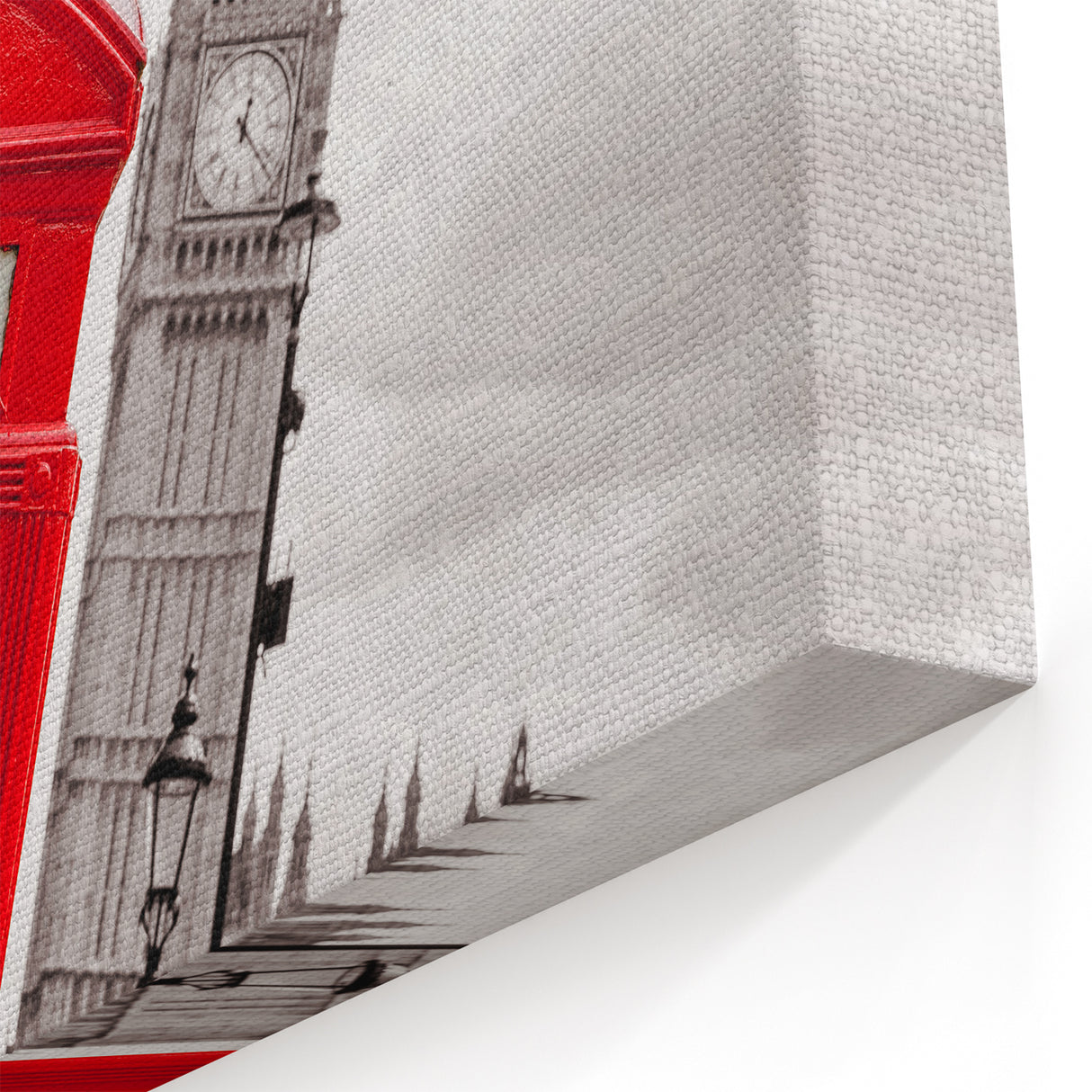 London Cityscape Prints - Red Phone Booth and Big Ben in London Art