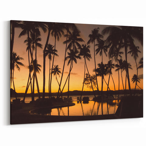 Fiji Scenery Posters - Exotic Fiji Sunset Art