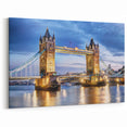 London Skyline Art - Tower Bridge Over Thames River at Dusk