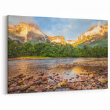 Venezuela Wall Art - Angel Falls and River Landscape in Stunning Detail