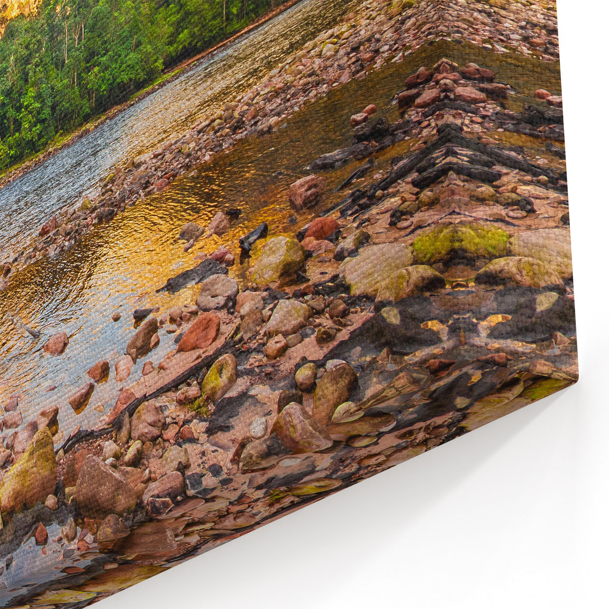 Venezuela Wall Art - Angel Falls and River Landscape in Stunning Detail