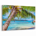 Tropical Fiji Canvas - Coastal Palm View Art