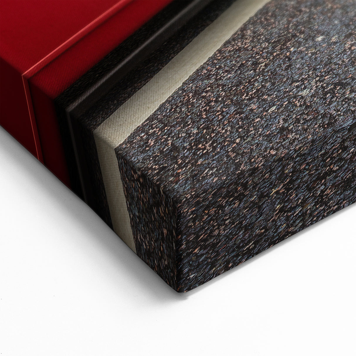 London Street Art Canvas - Red Bus and Telephone Box on a Busy Street